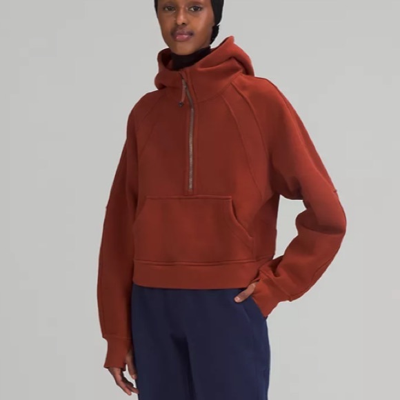 🔥LULULEMON SCUBA OVERSIZED HALF ZIP HOODIE/JACKET-DATE BROWN-XS/S, M/L, XL/XXL - Picture 2 of 16